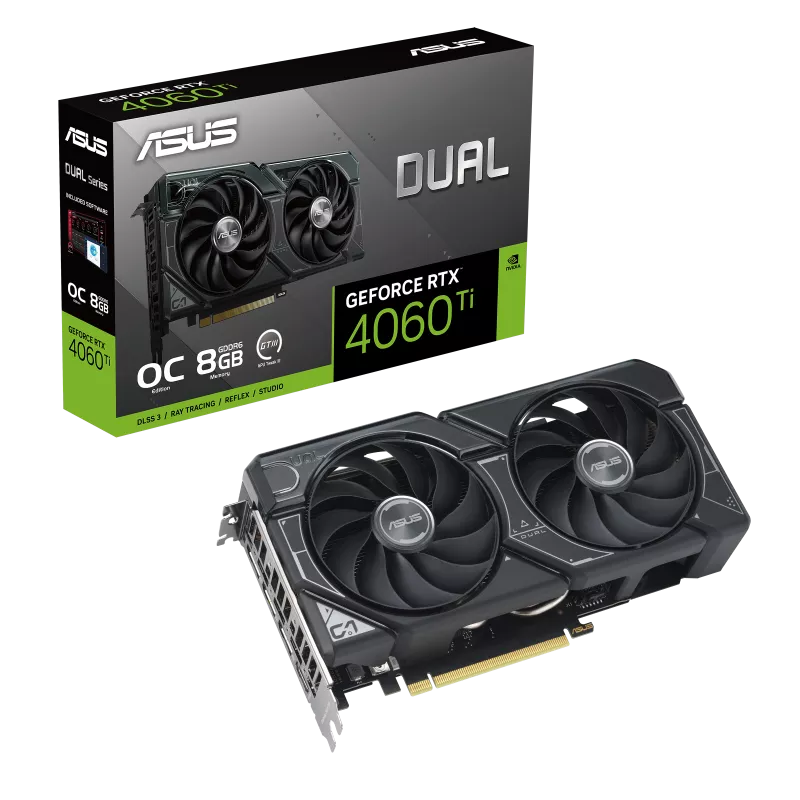 TARJETA VIDEO ASUS  DUAL RTX4060TI 8GB